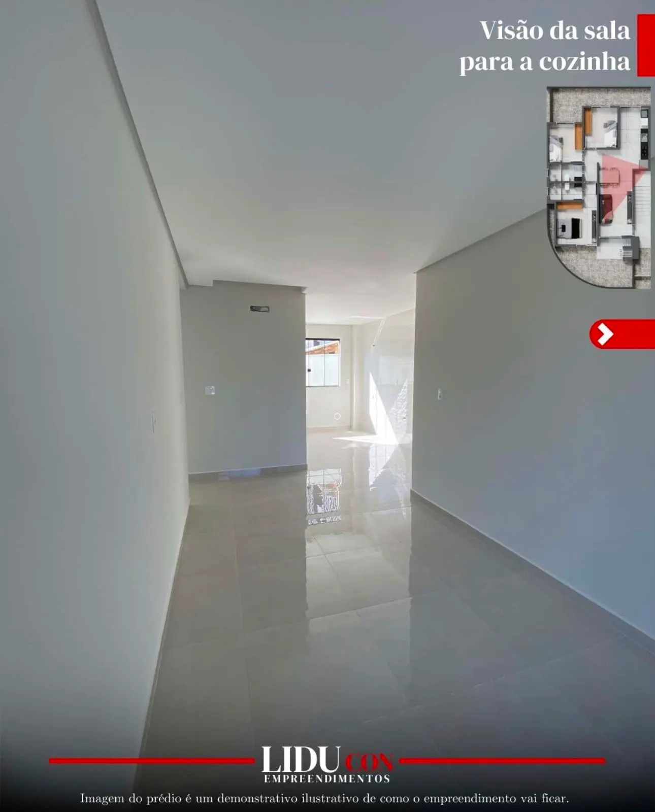 Sala e cozinha integradas